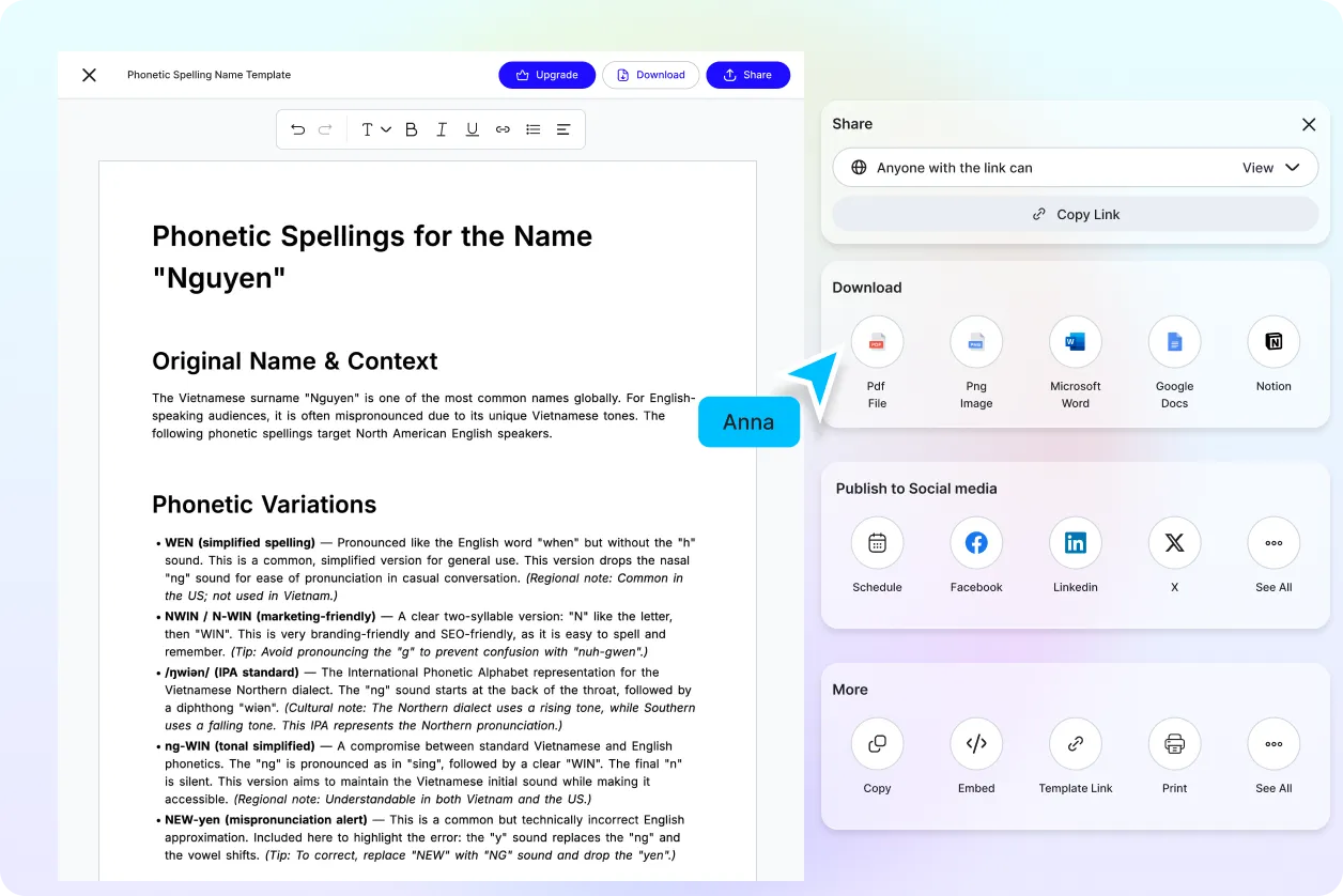 Free AI Pronunciation Generator, AI Phonetic Name Tool Online [ No Signup ]